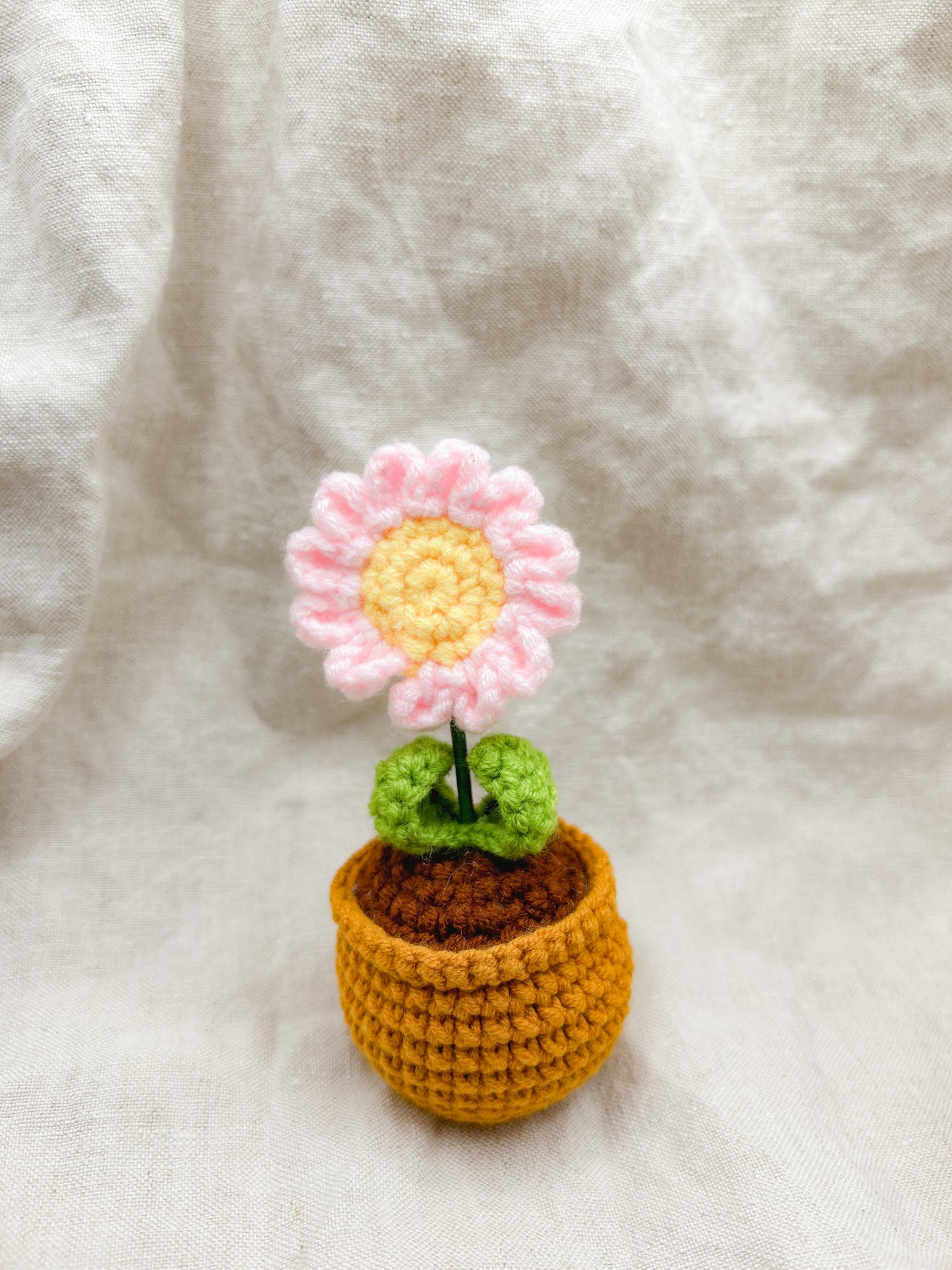 Pot Crochet Flower