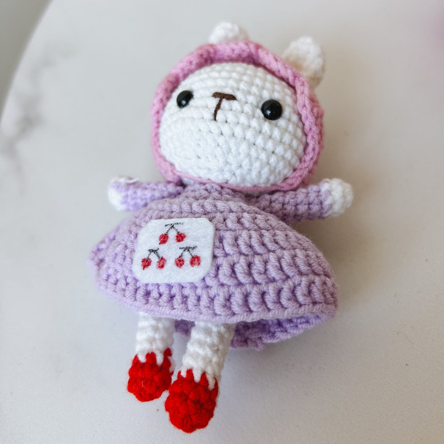 Granny Bunny  Crochet Keychain