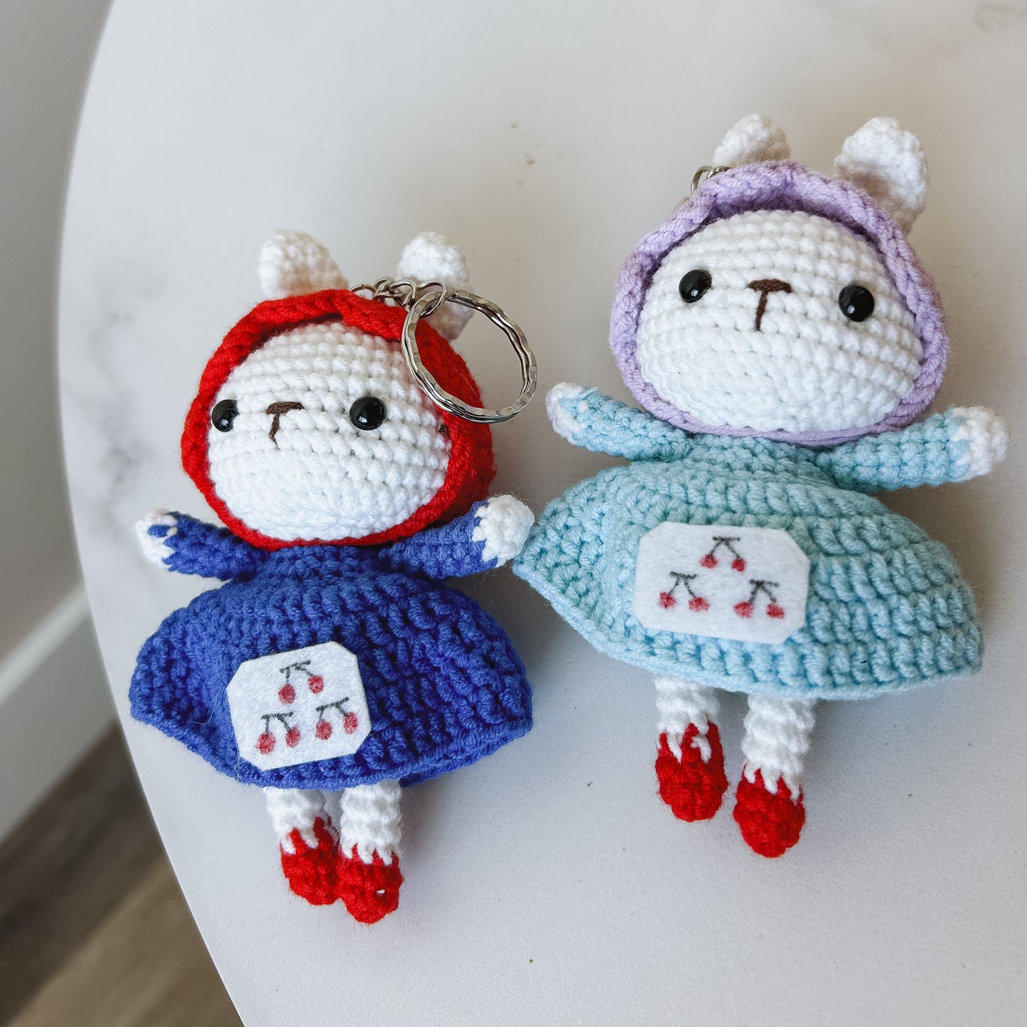 Granny Bunny  Crochet Keychain