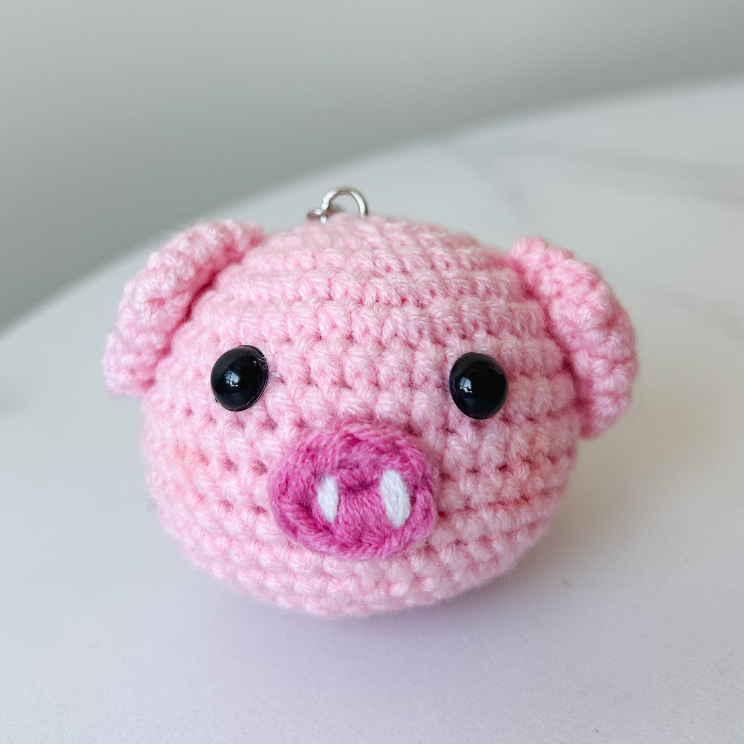 Baby Porker Pork crochet keychain