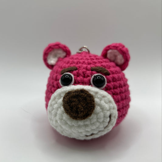Lotso Bear Crochet Keychain