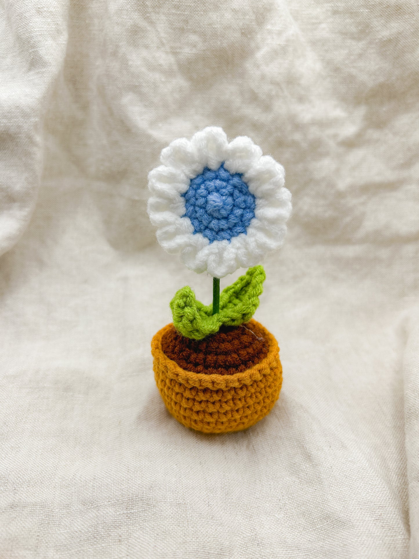 Pot Crochet Flower
