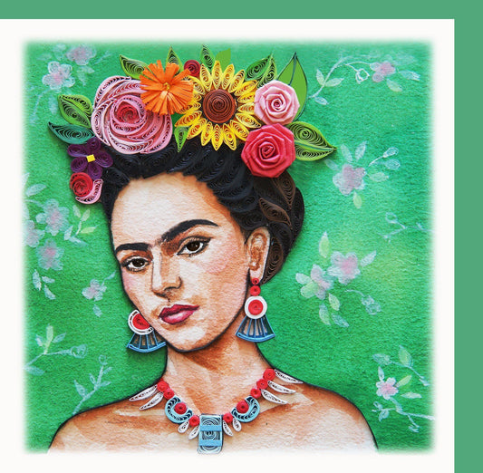 Frida Kahlo Quilling card