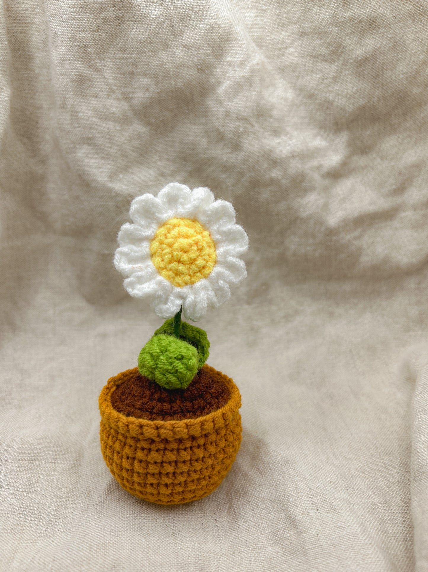 Pot Crochet Flower