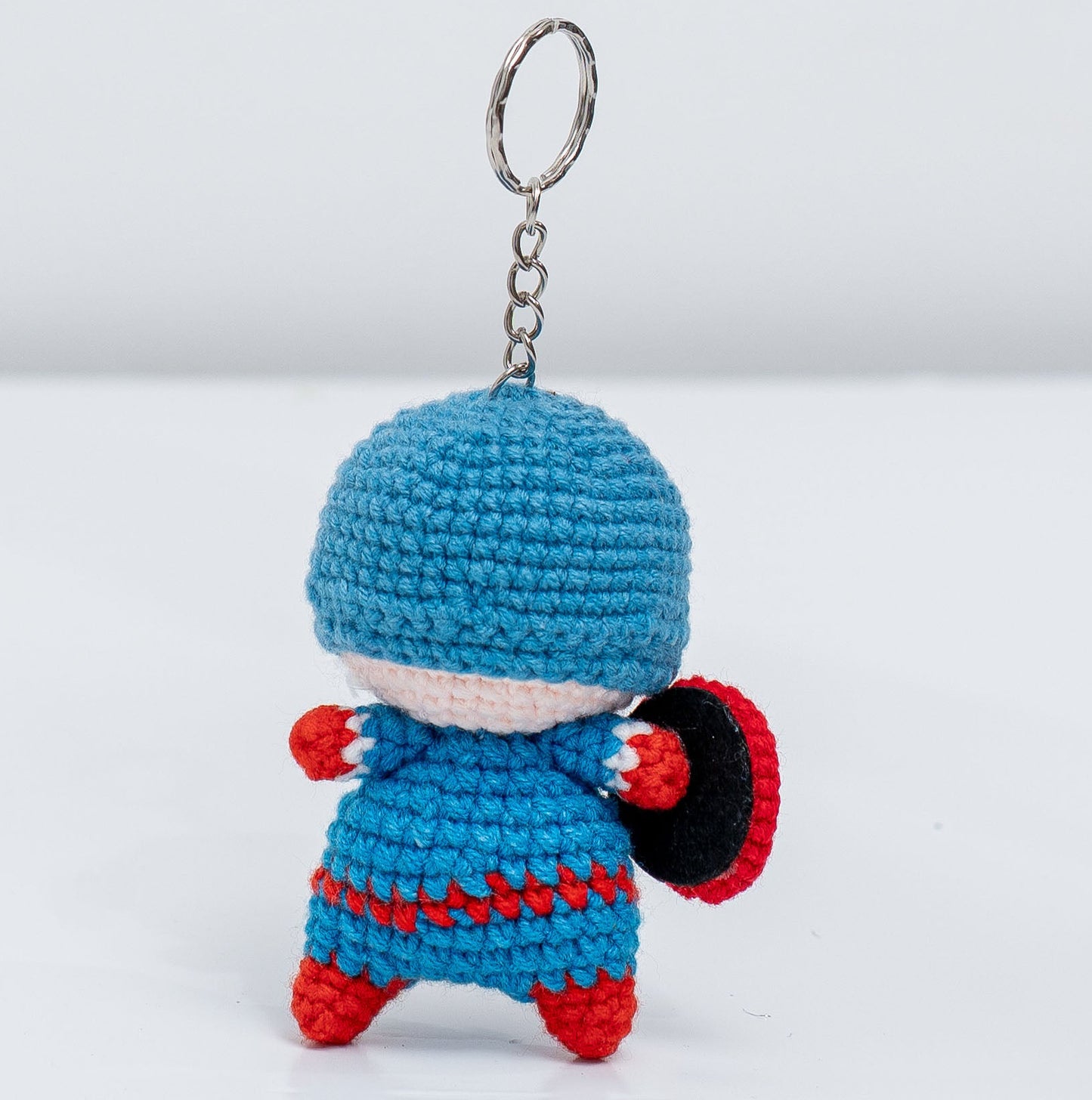 Captain America Crochet Keychain