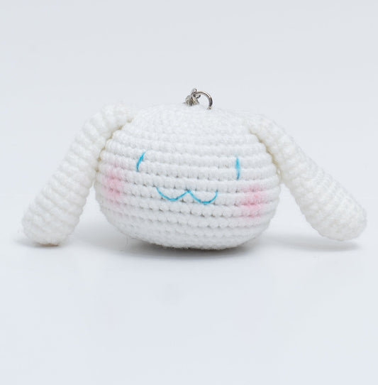 Cinnamon head crochet keychain