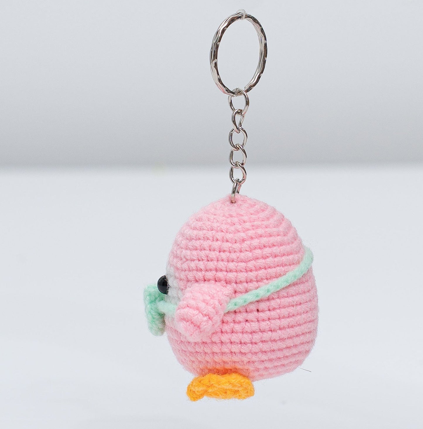 Crossbody Bag Penguin Crochet Keychain