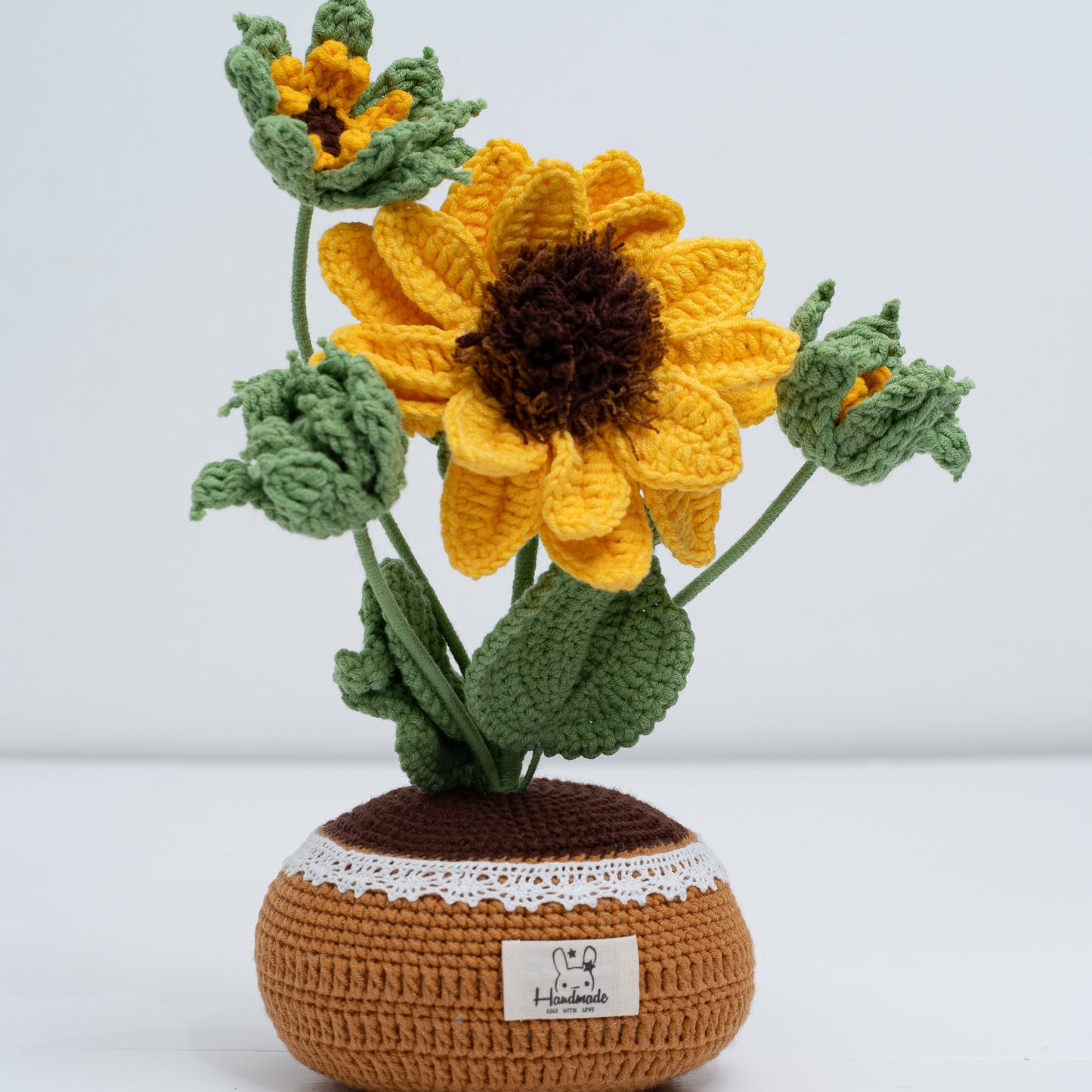 Pot Sunflower Crochet