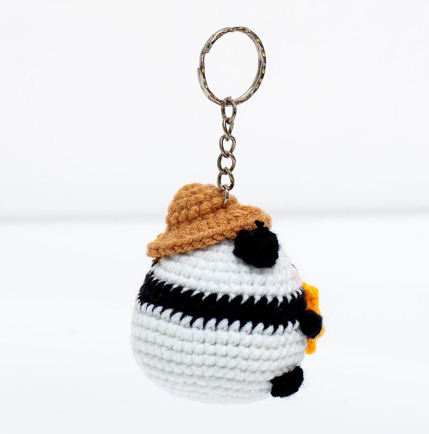 Summer Panda Crochet Keychain