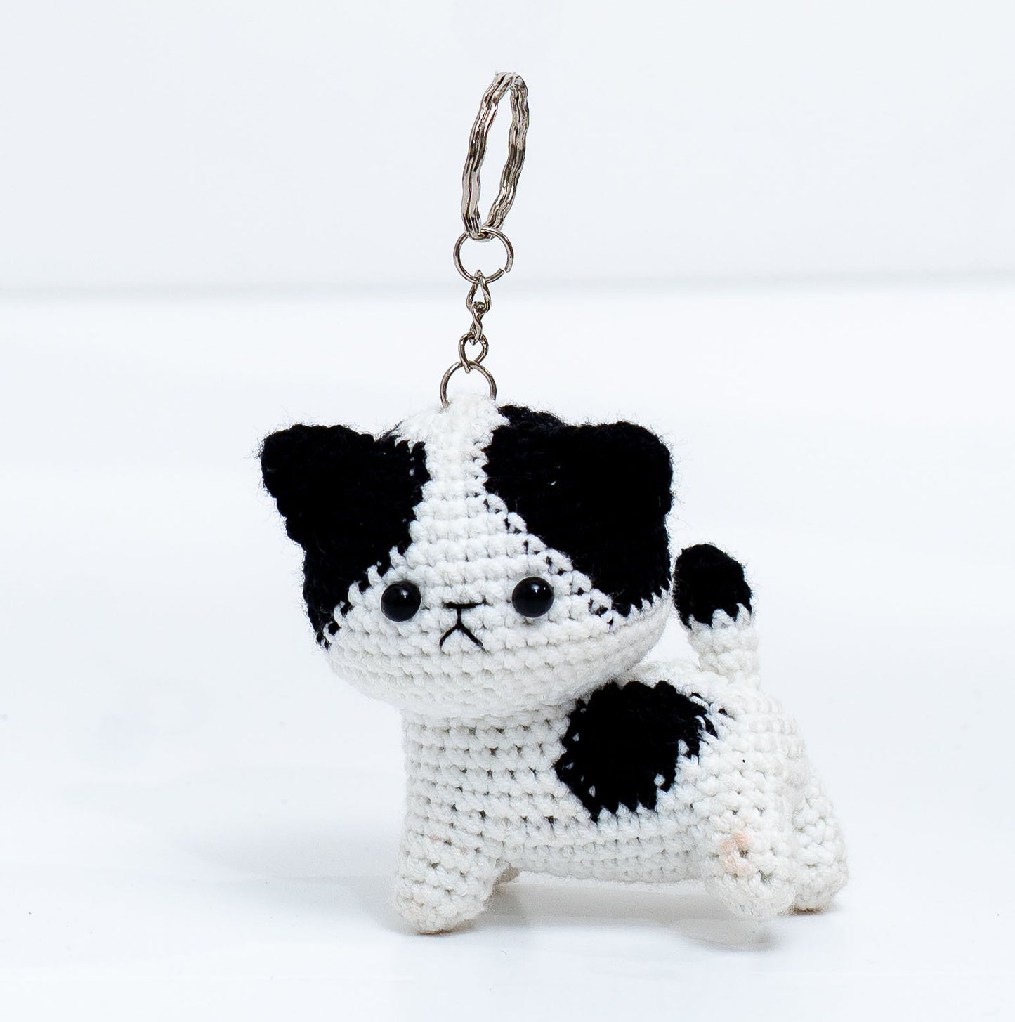 Jingle Cat Crochet Keychain