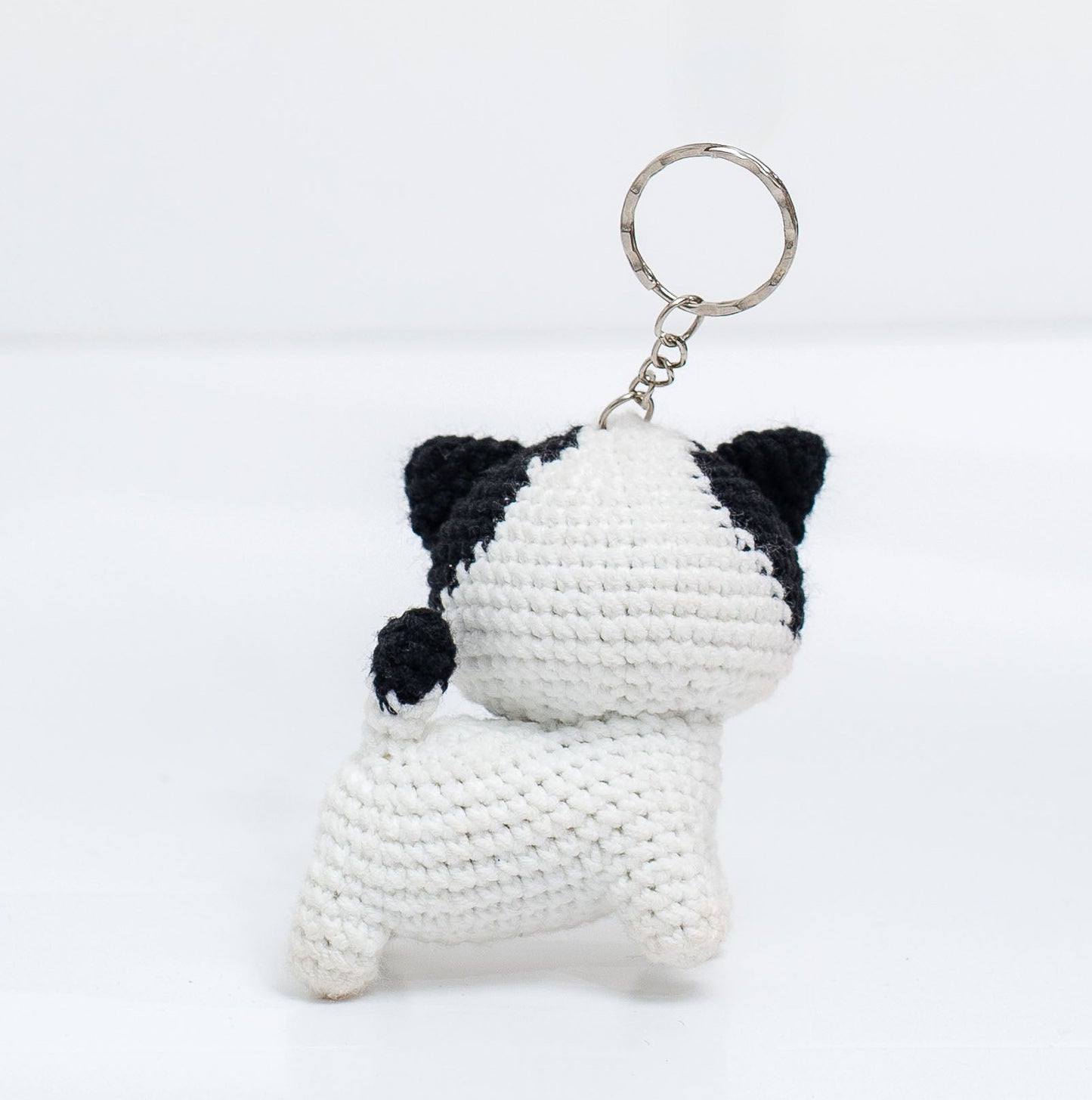 Jingle Cat Crochet Keychain