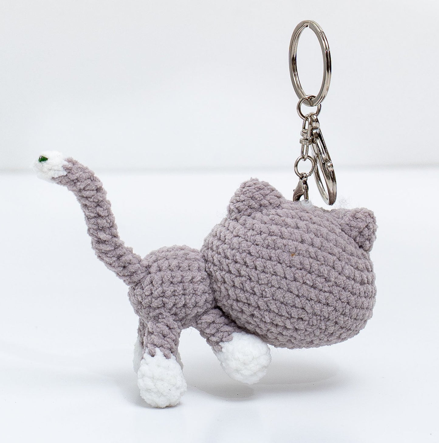 Long Tail Cat Crochet keychain