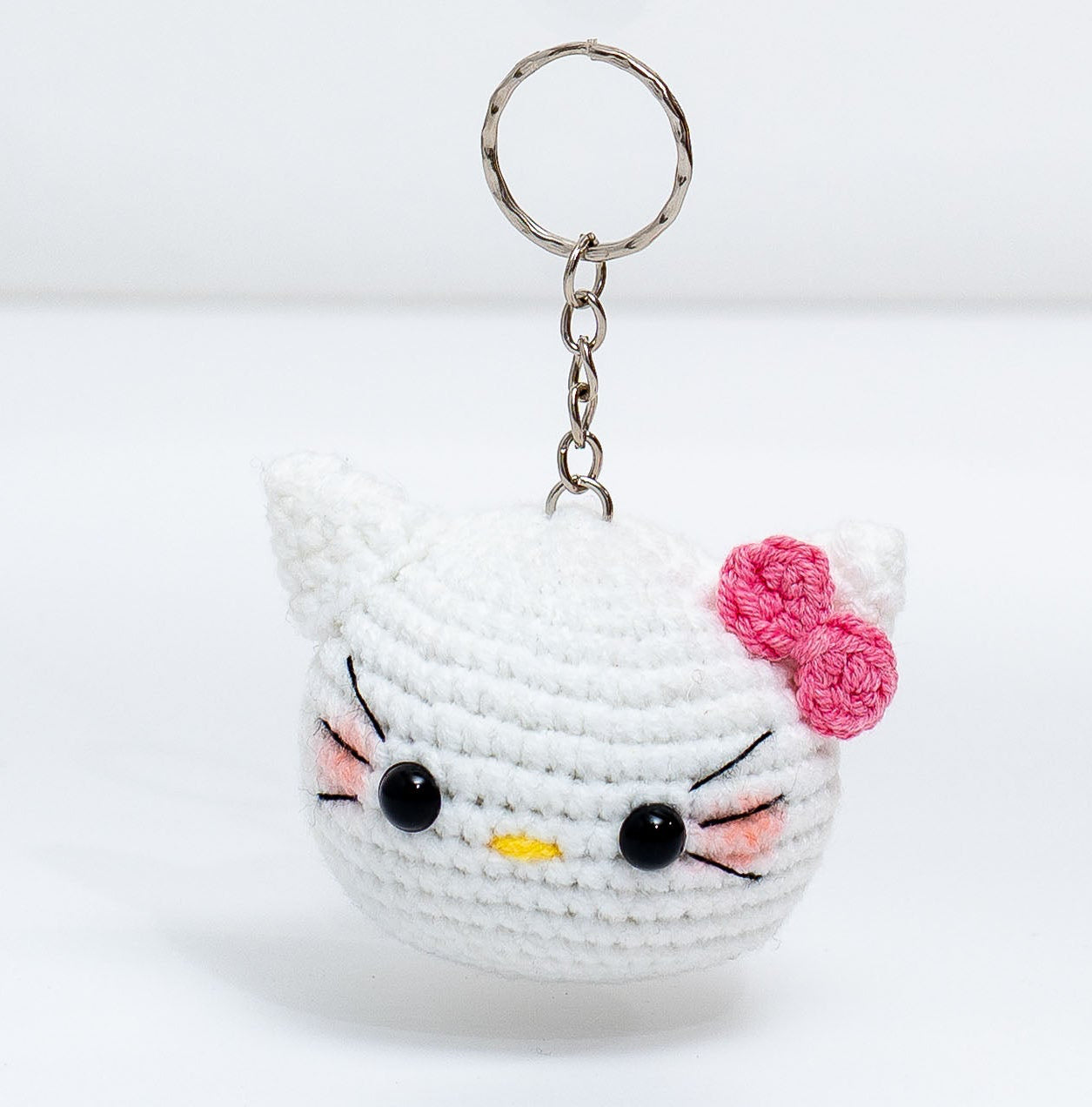 Baby Hello Kitty Crochet Keychain