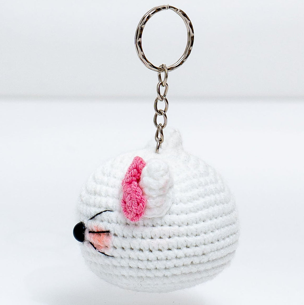 Baby Hello Kitty Crochet Keychain