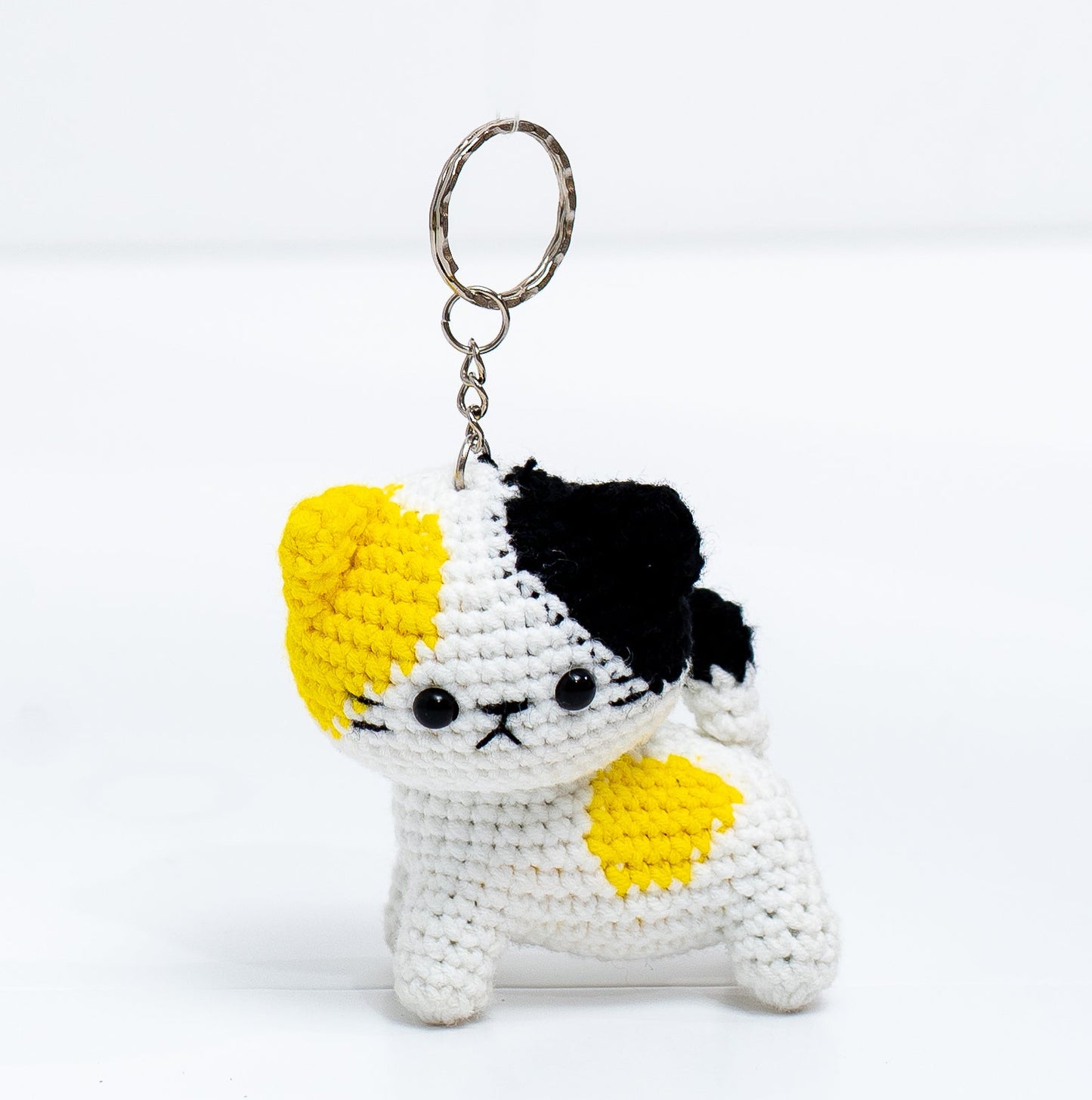 Jingle Cat Crochet Keychain