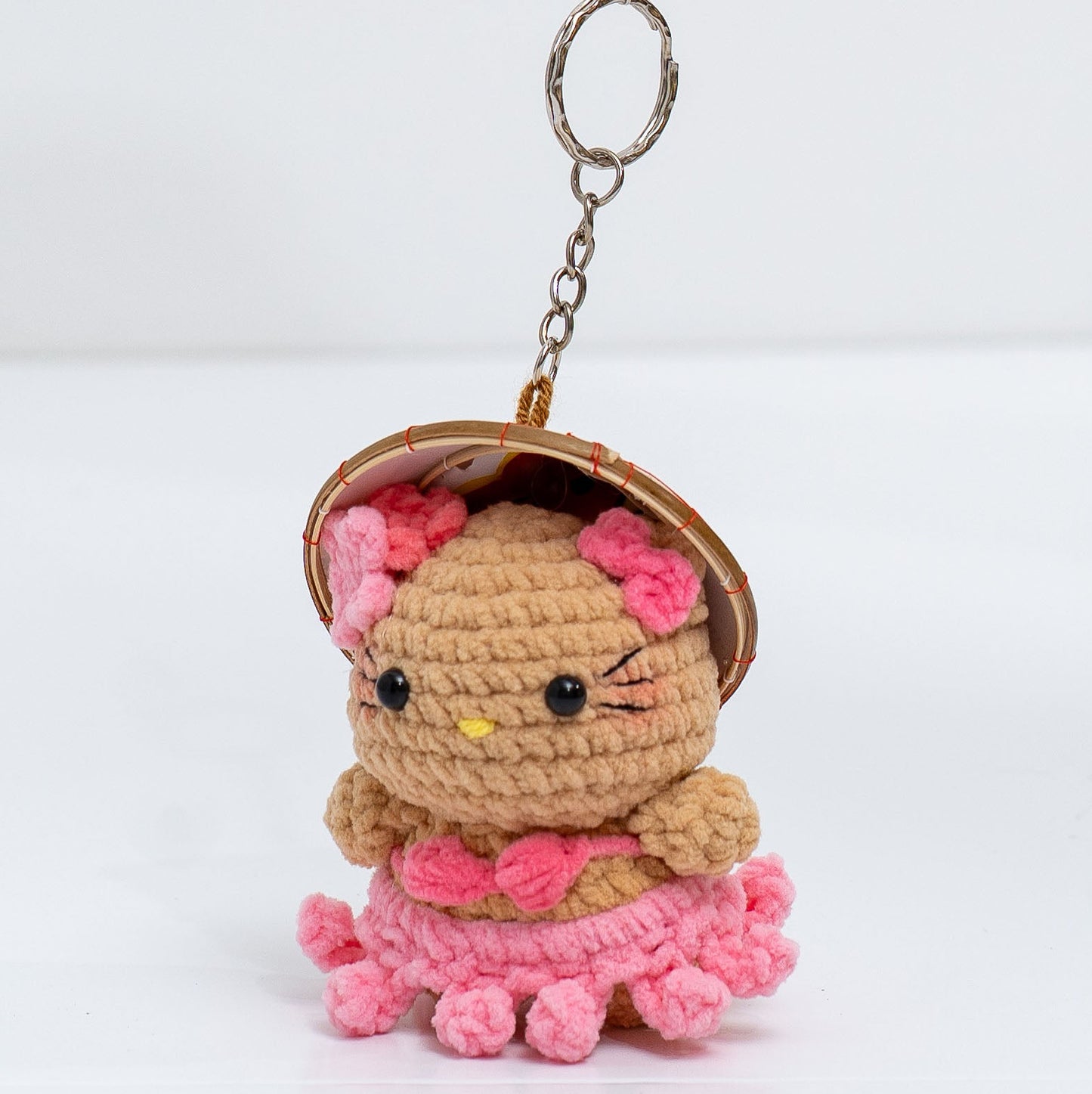 Vacation Hello Kitty Crochet Keychain
