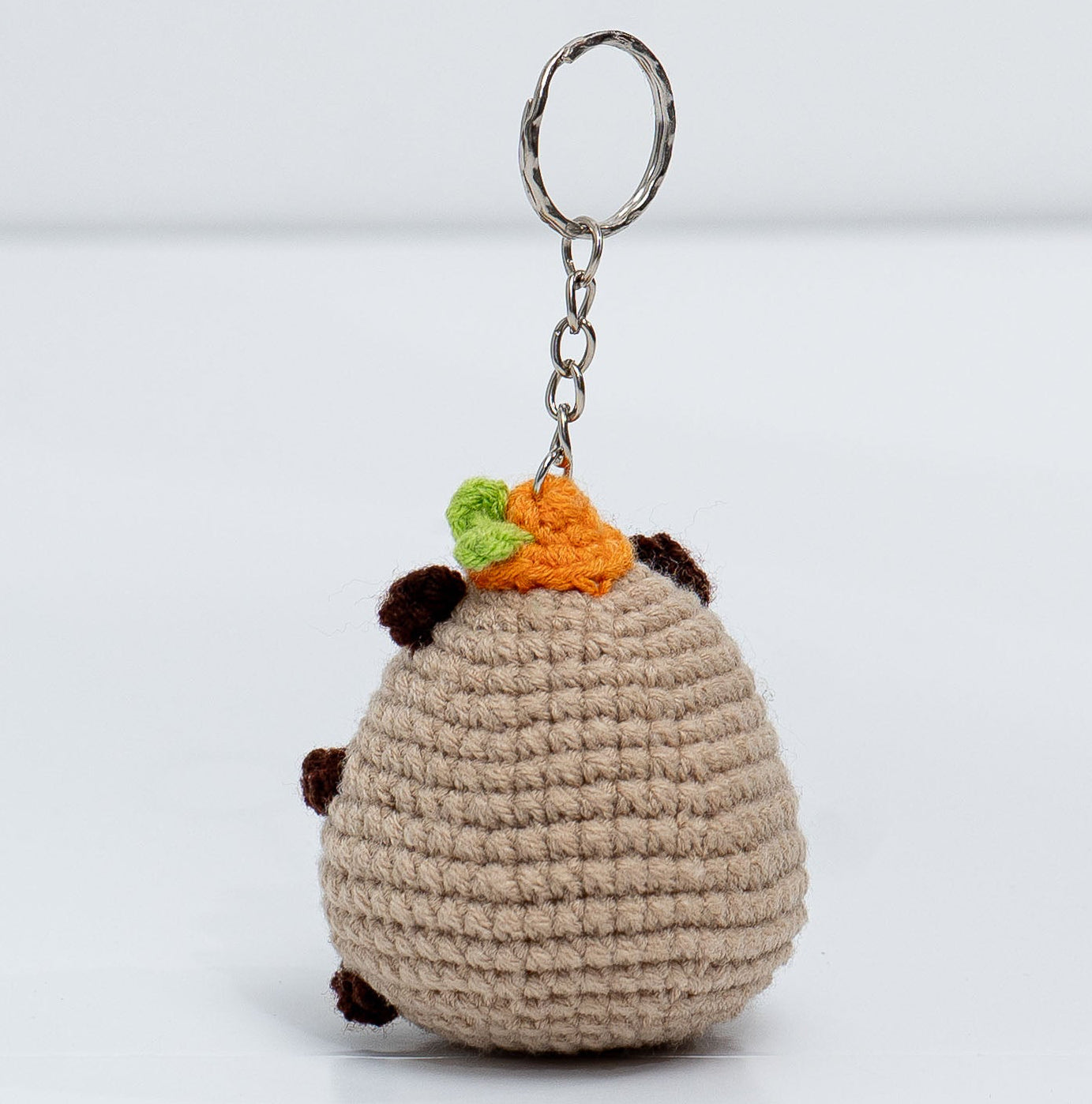 Capybara with Fruit crochet keychain