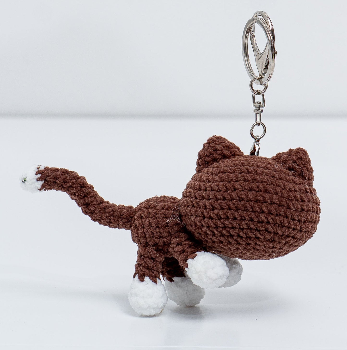 Long Tail Cat Crochet keychain