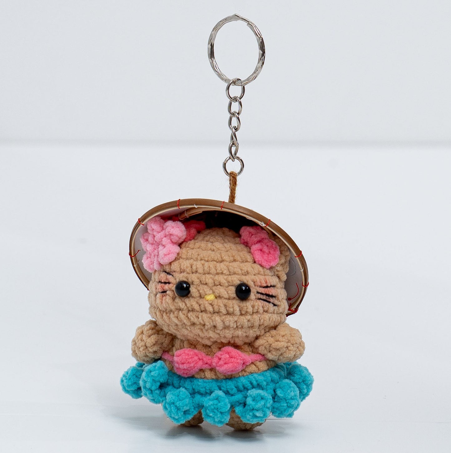 Vacation Hello Kitty Crochet Keychain