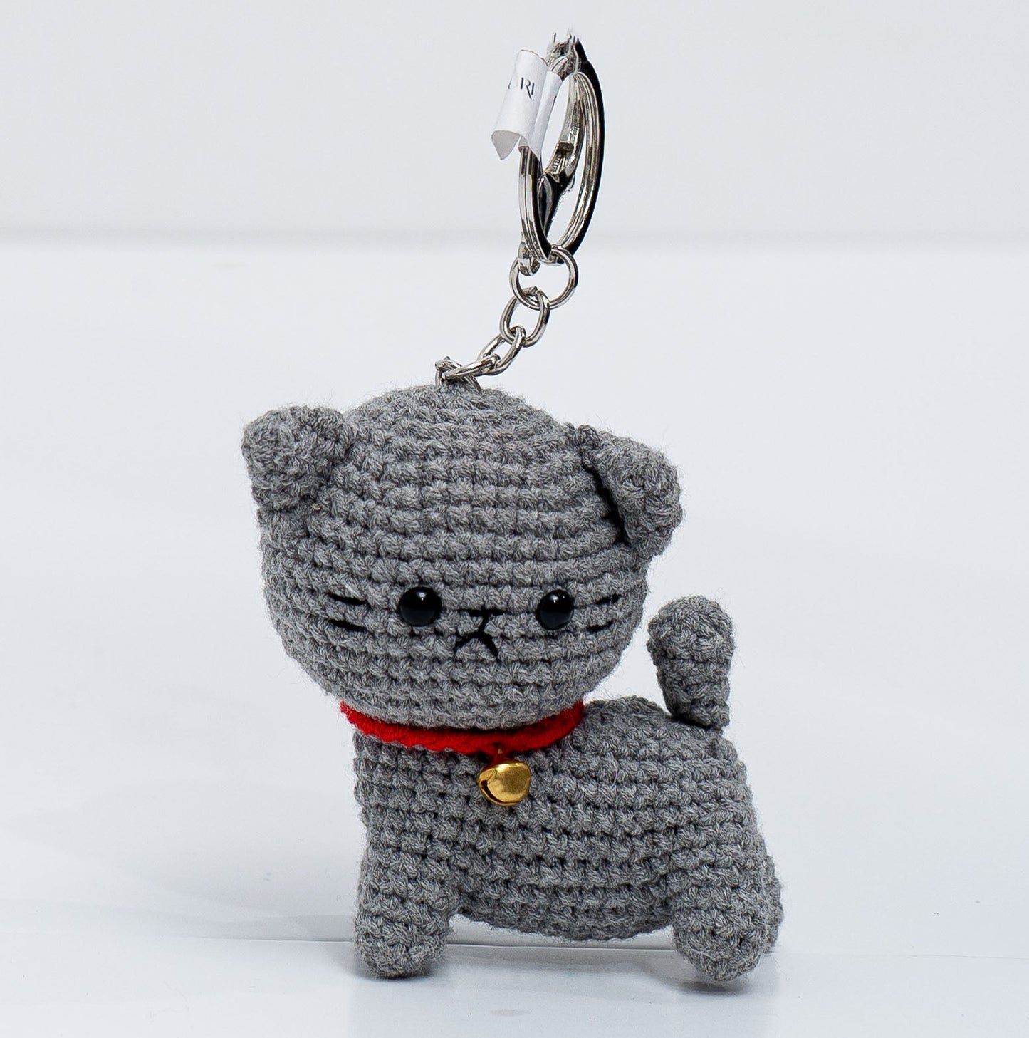 Jingle Cat Crochet Keychain