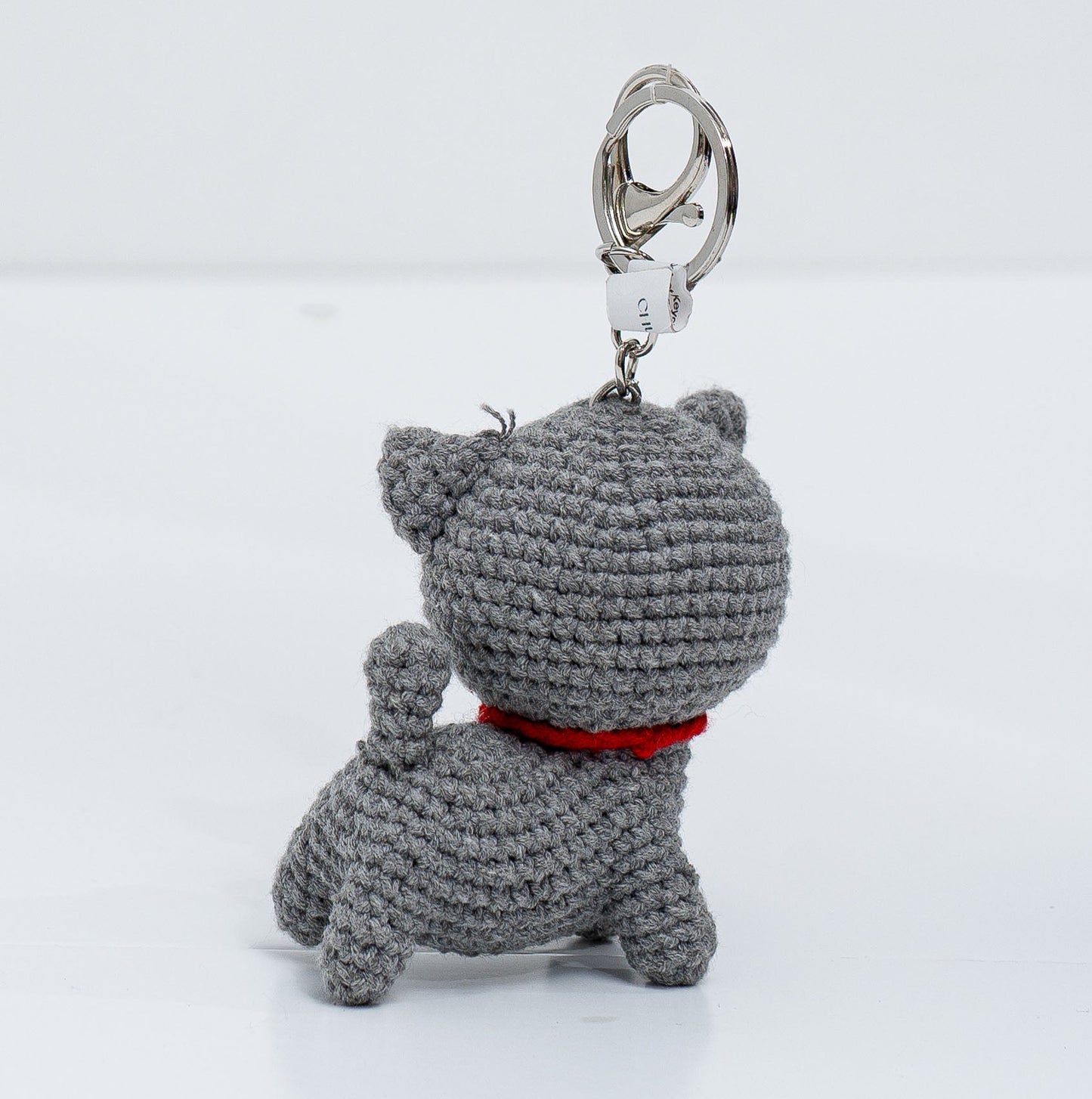 Jingle Cat Crochet Keychain