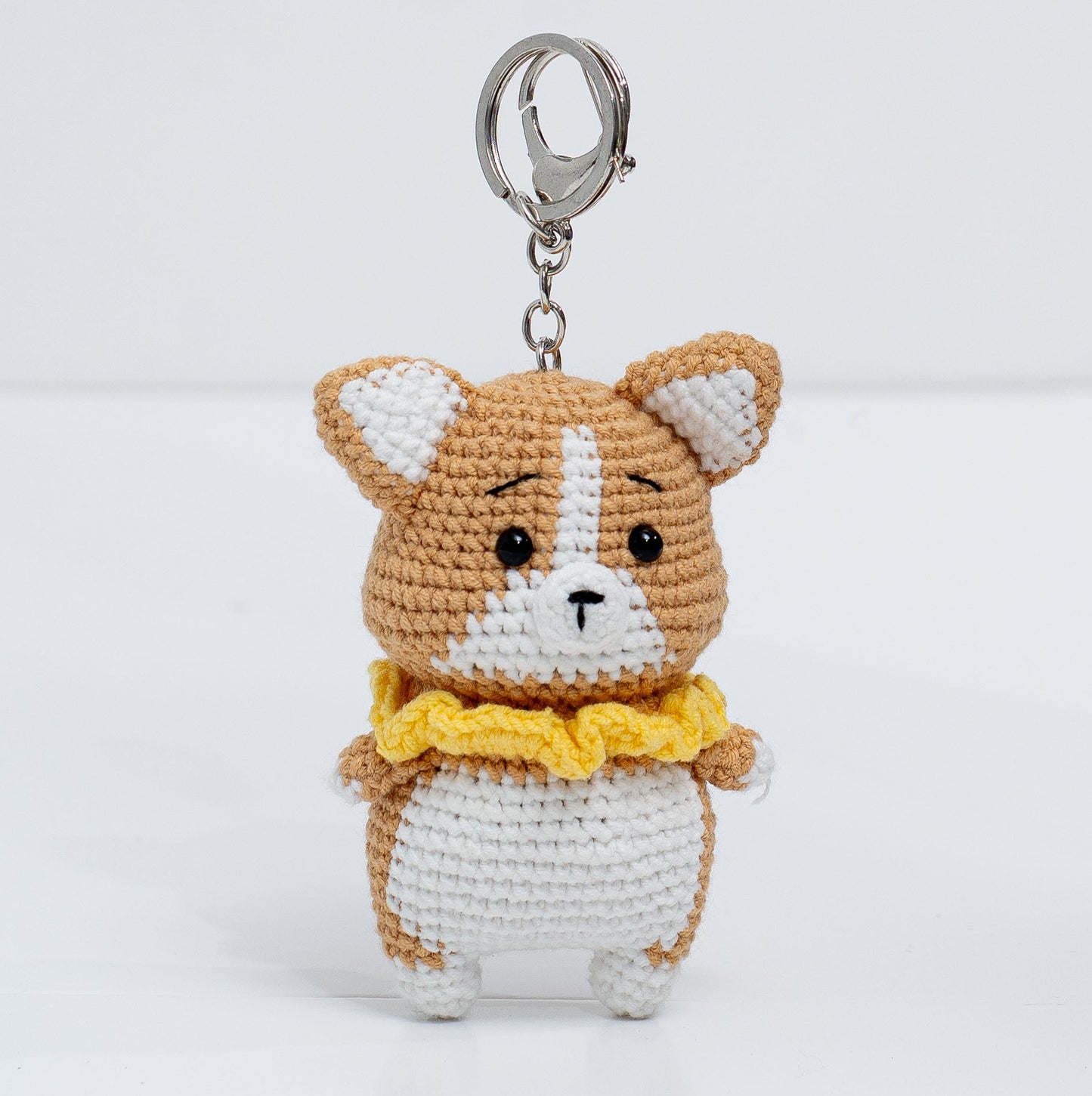 Clown Collar Pupperoni Crochet Keychain