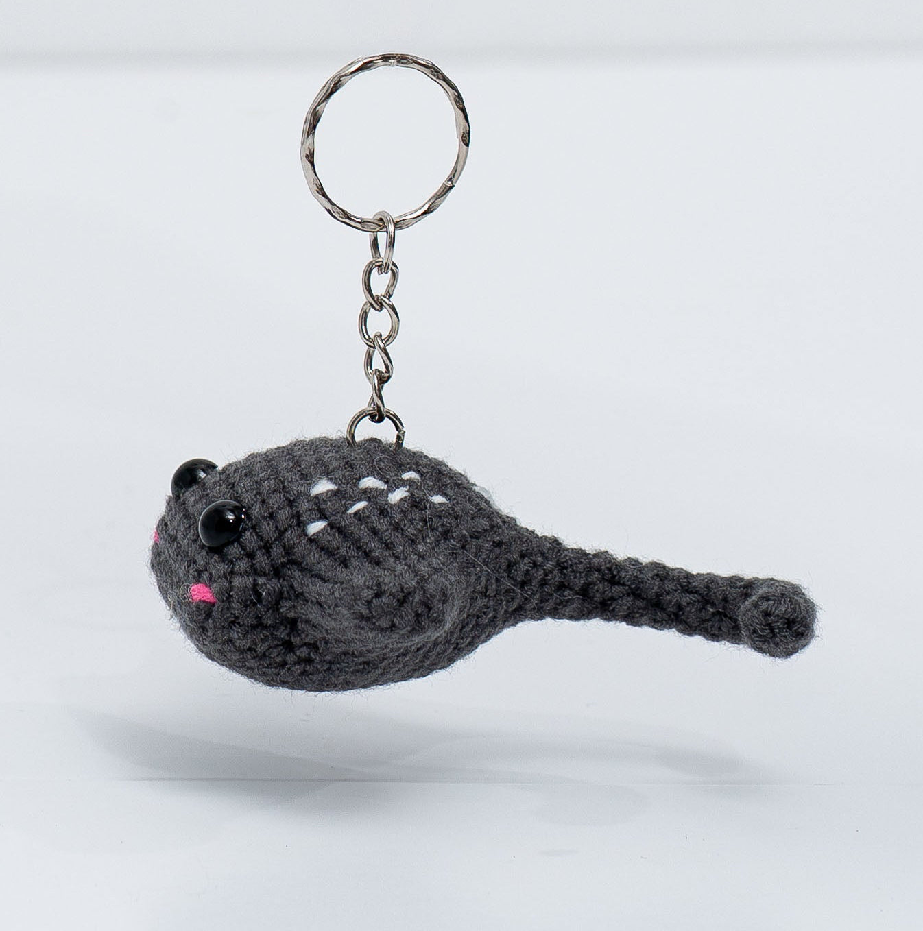 Stingray crochet keychain