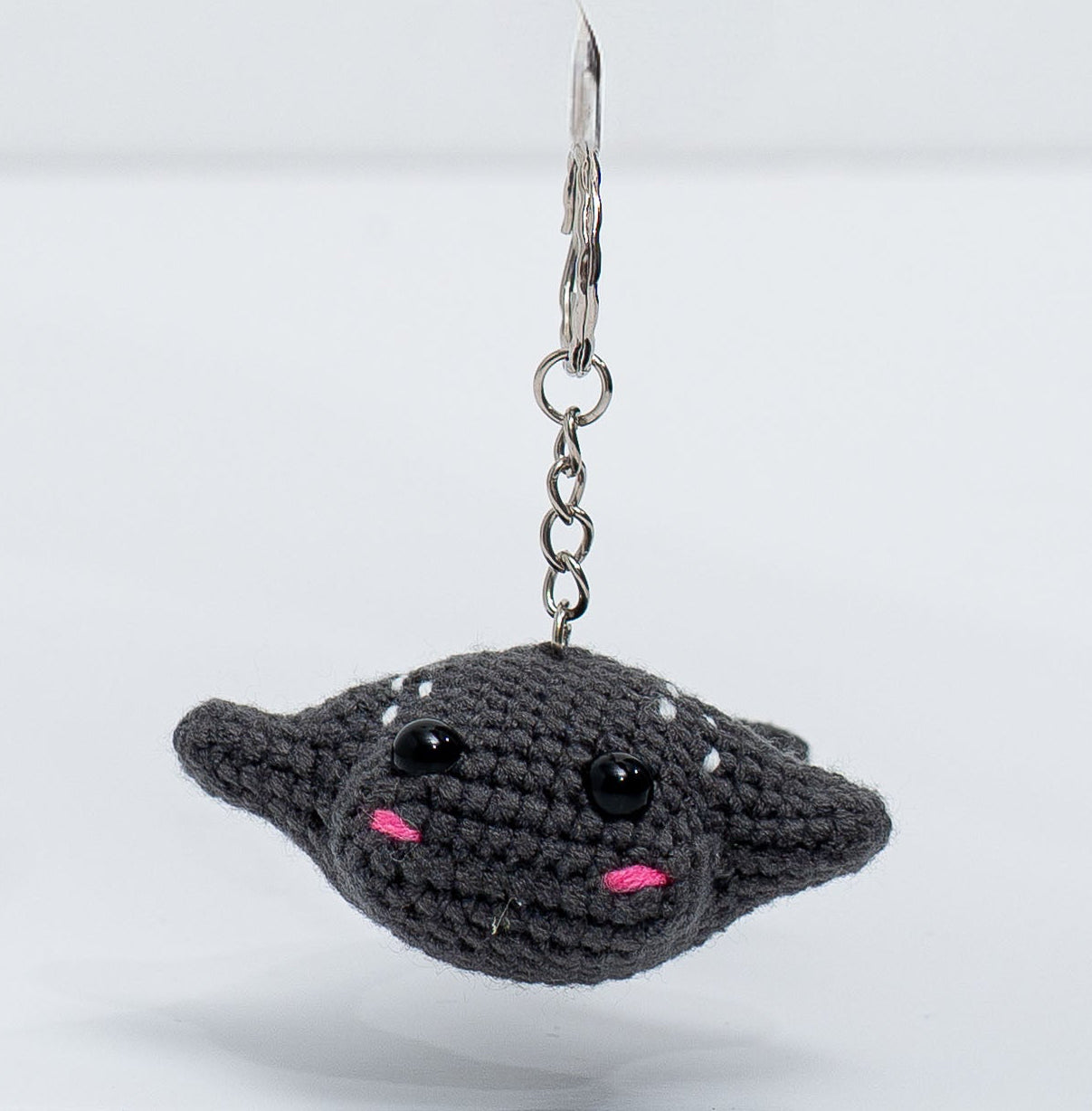 Stingray crochet keychain