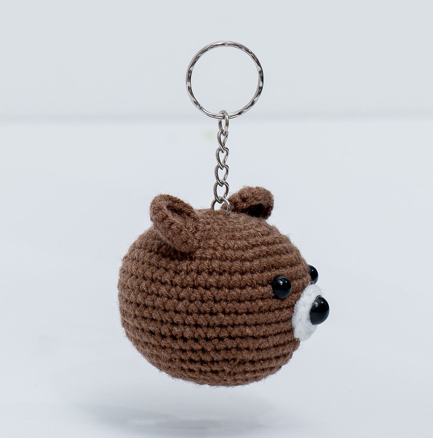Baby Bear Crochet Keychain