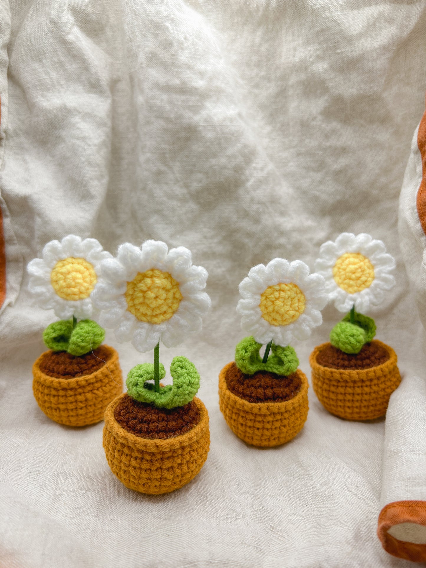 Pot Crochet Flower