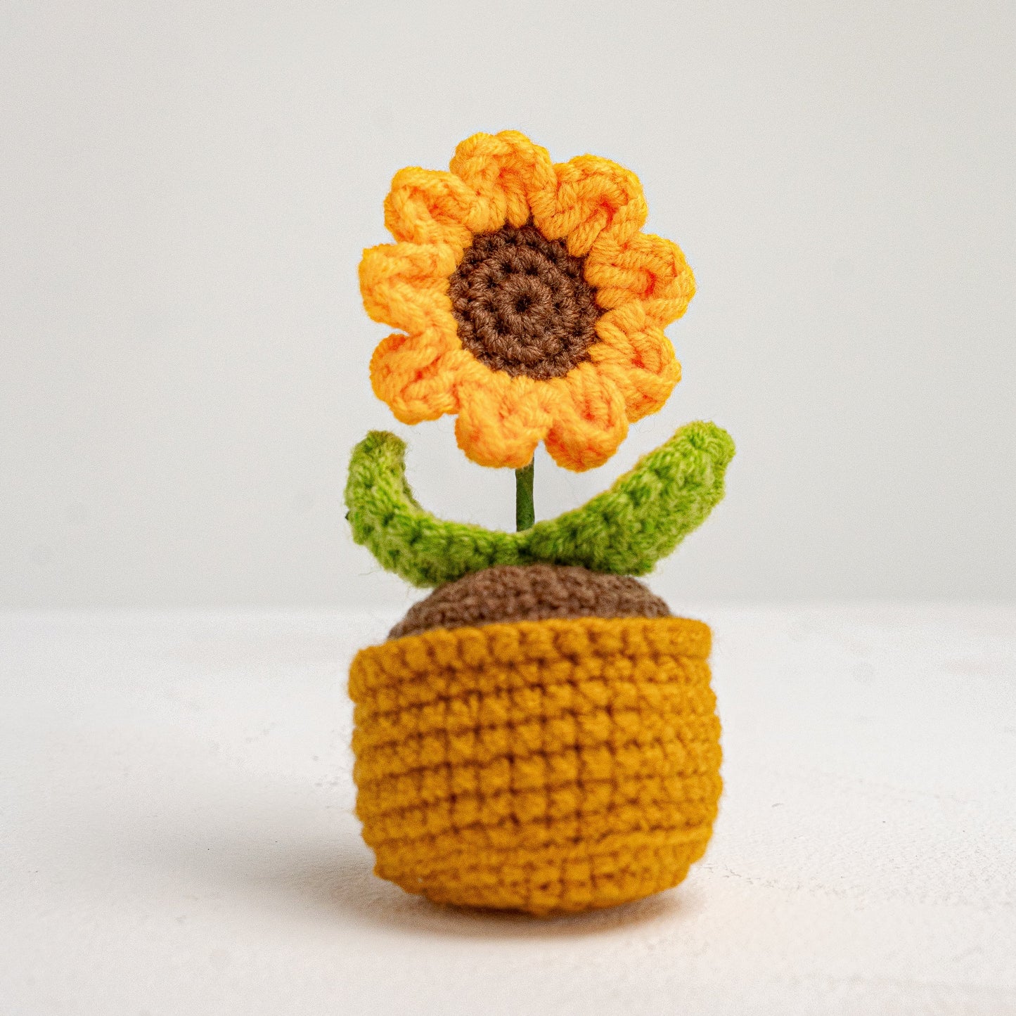 Pot Sunflower Crochet
