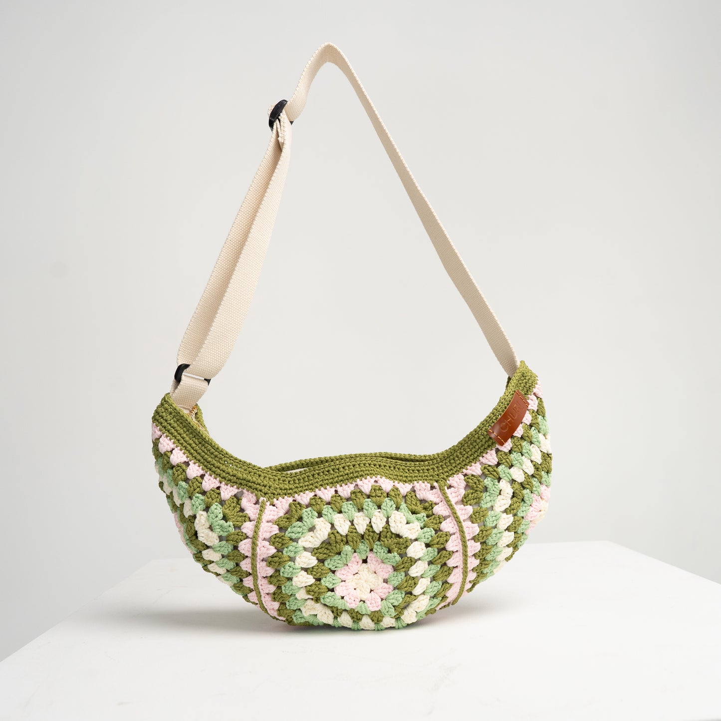 Dumpling Crossbody Crochet Bag