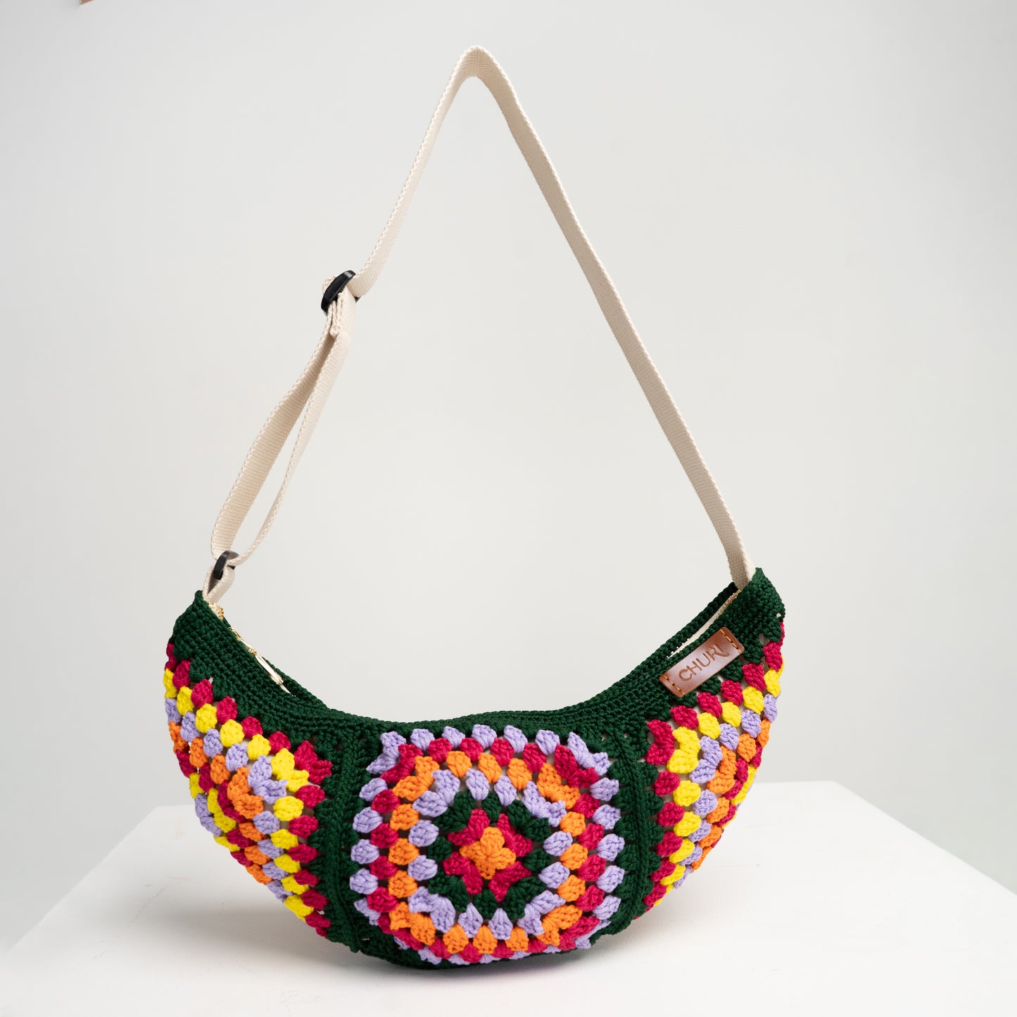 Dumpling Crossbody Crochet Bag