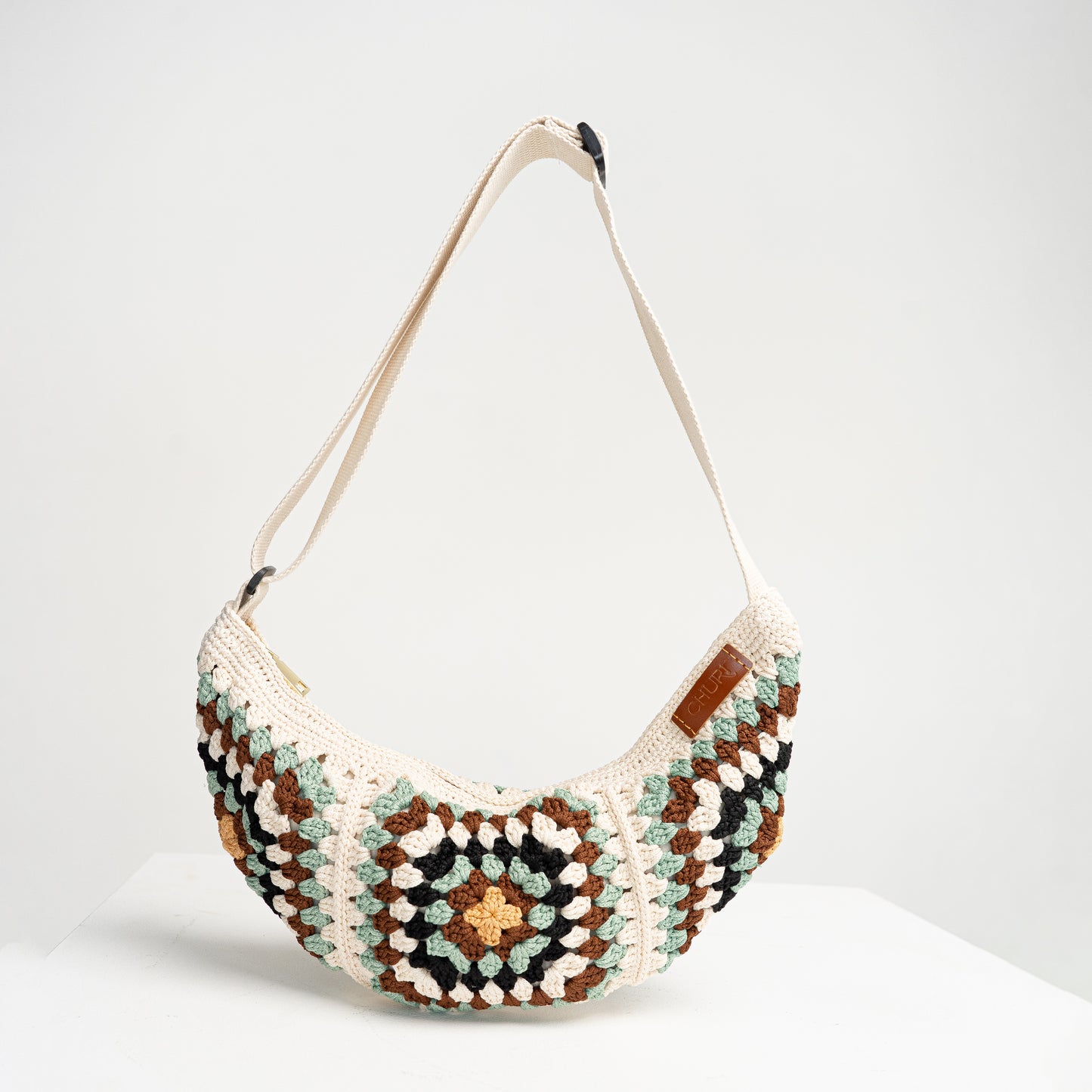 Dumpling Crossbody Crochet Bag