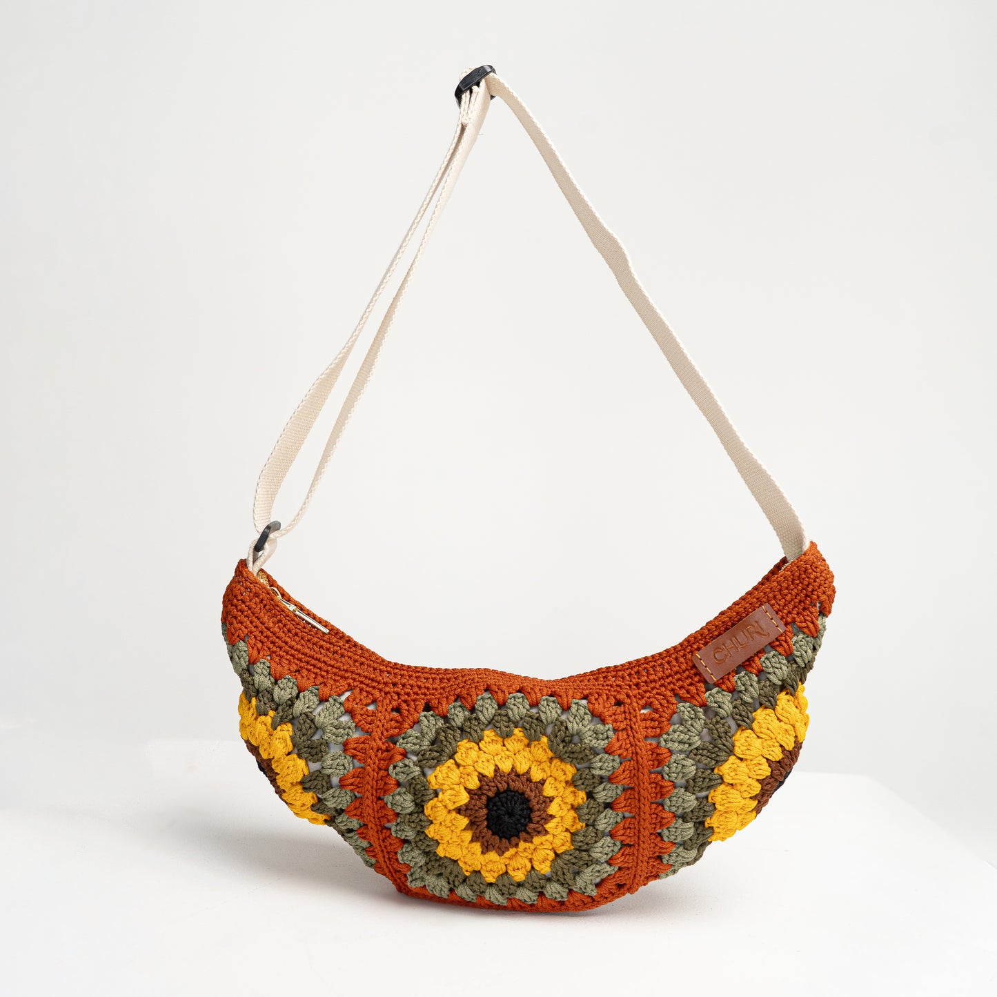 Dumpling Crossbody Crochet Bag