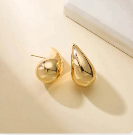 Teardrop Chunky Hoops