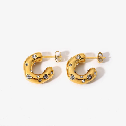 Sea Sparkle Hoops