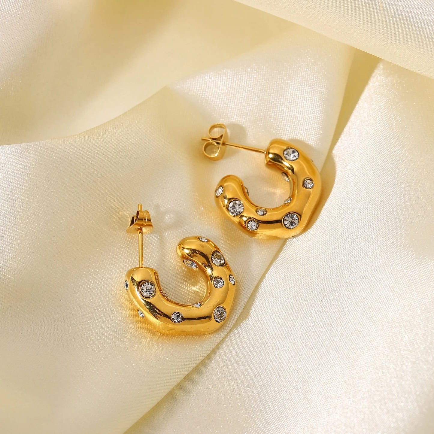 Sea Sparkle Hoops
