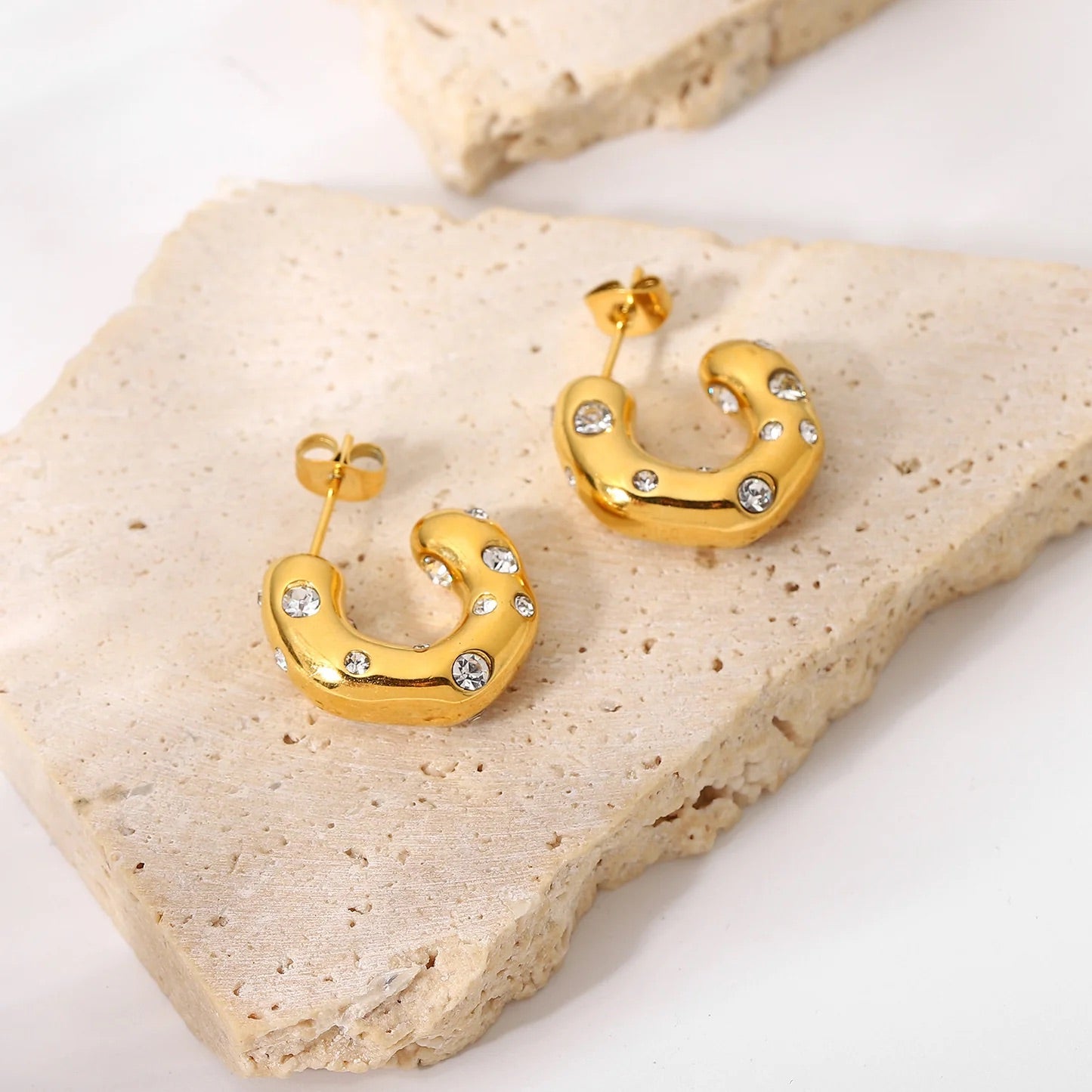 Sea Sparkle Hoops
