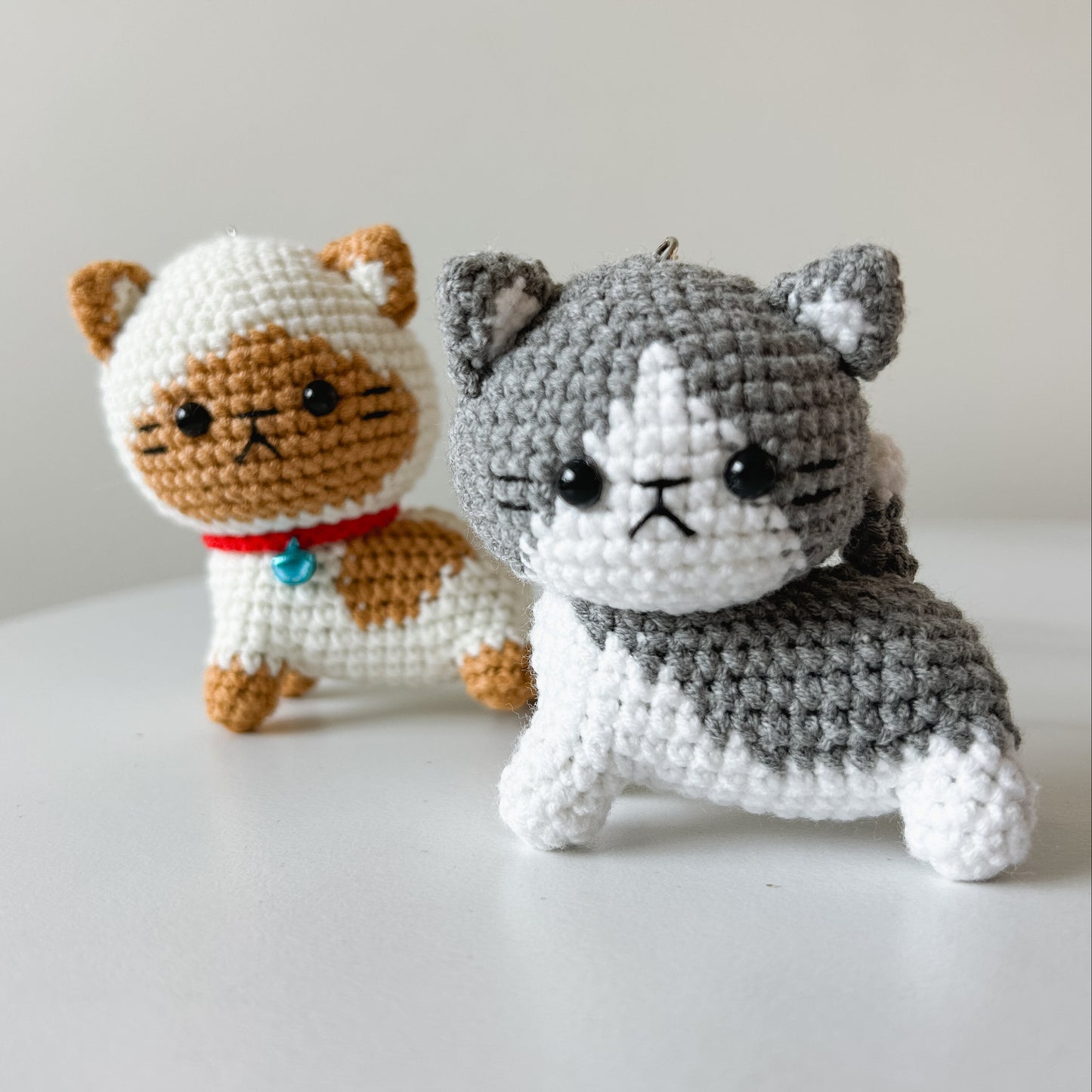 Jingle Cat Crochet Keychain