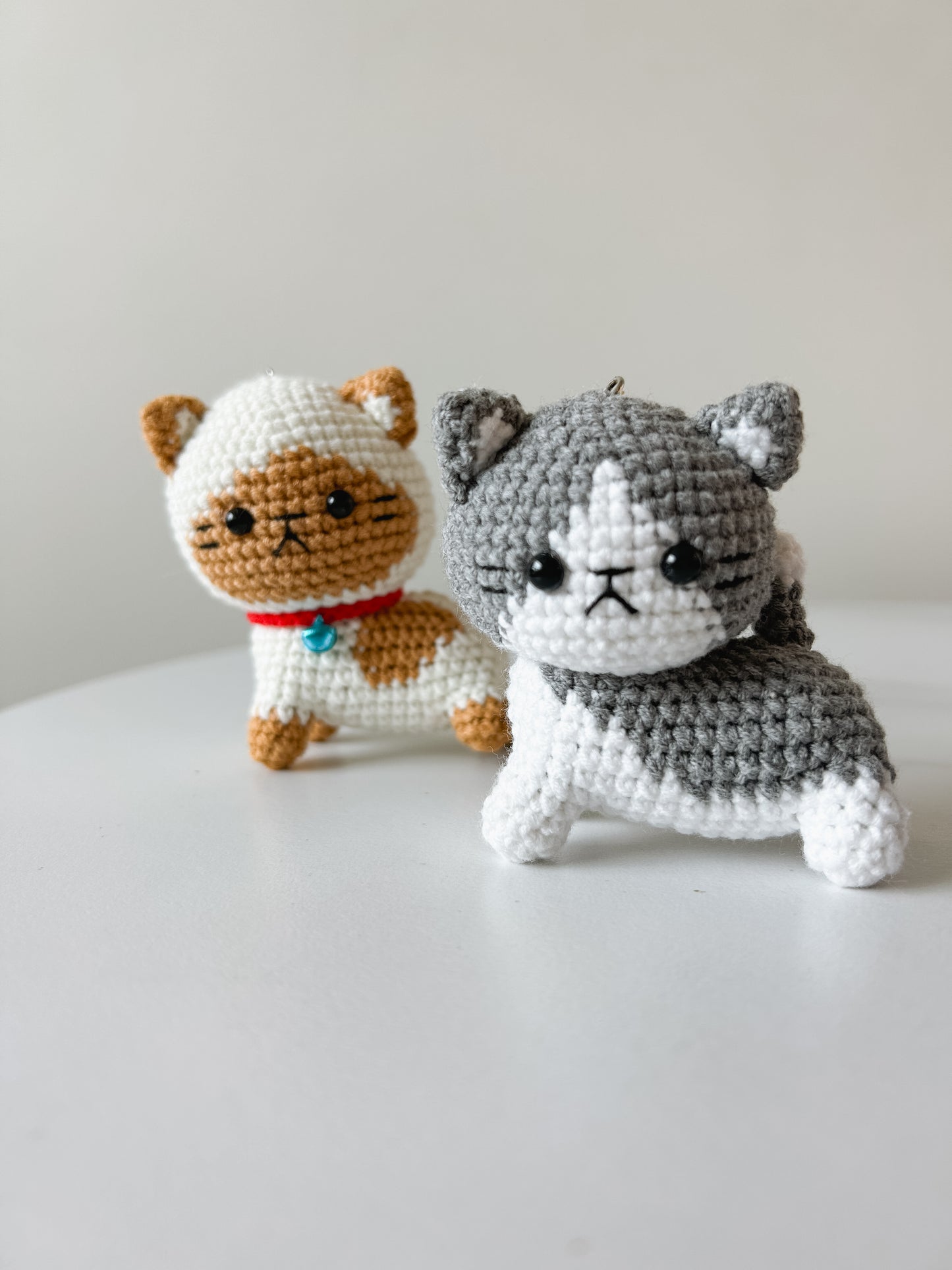 Cat Crochet Keychain (L)