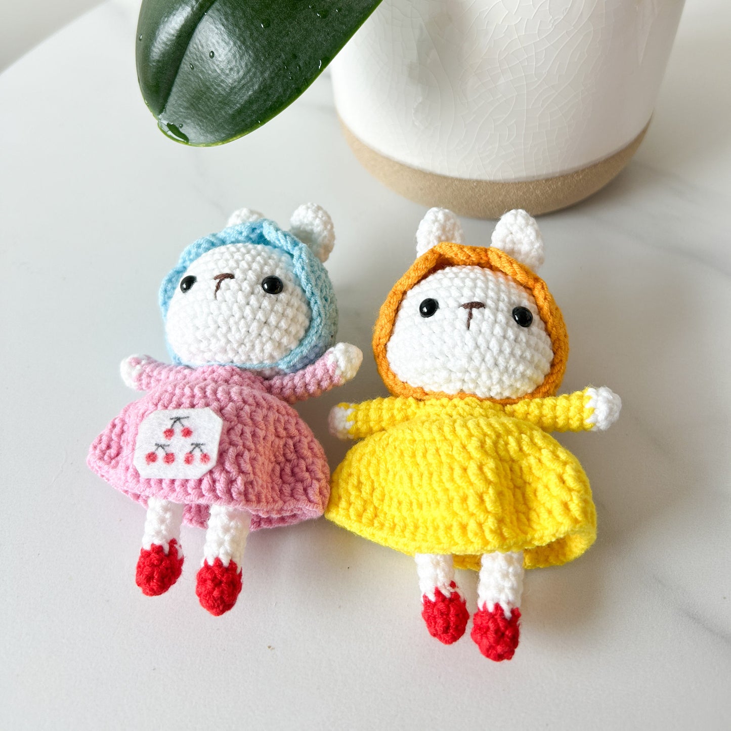 Granny Bunny  Crochet Keychain