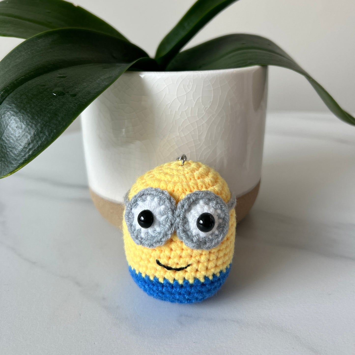 Minion Crochet Keychain