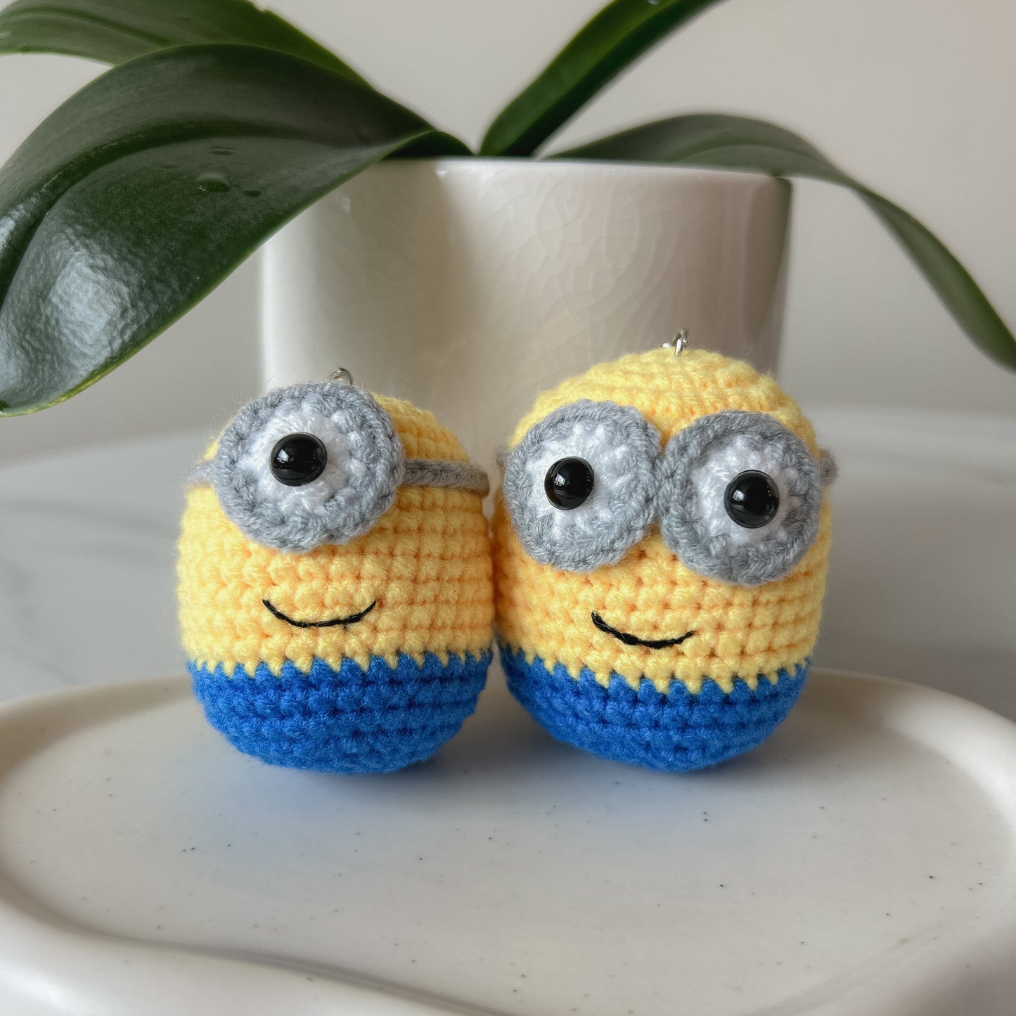 Minion Crochet Keychain