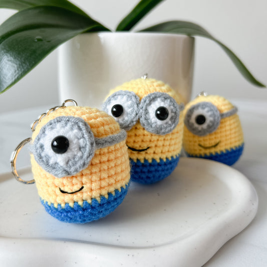Minion Crochet Keychain