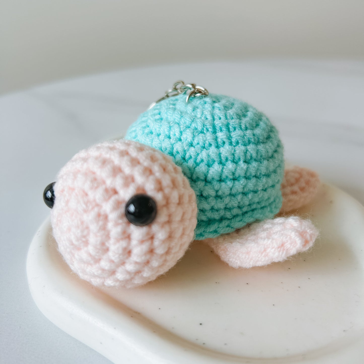 Sea Turtle Crochet Keychain