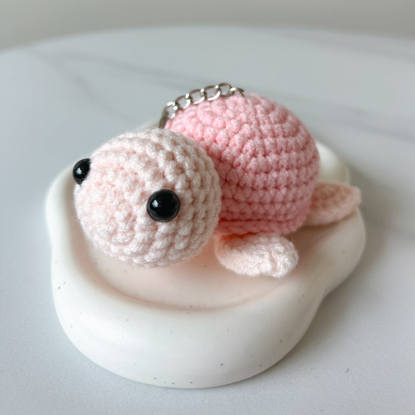 Sea Turtle Crochet Keychain