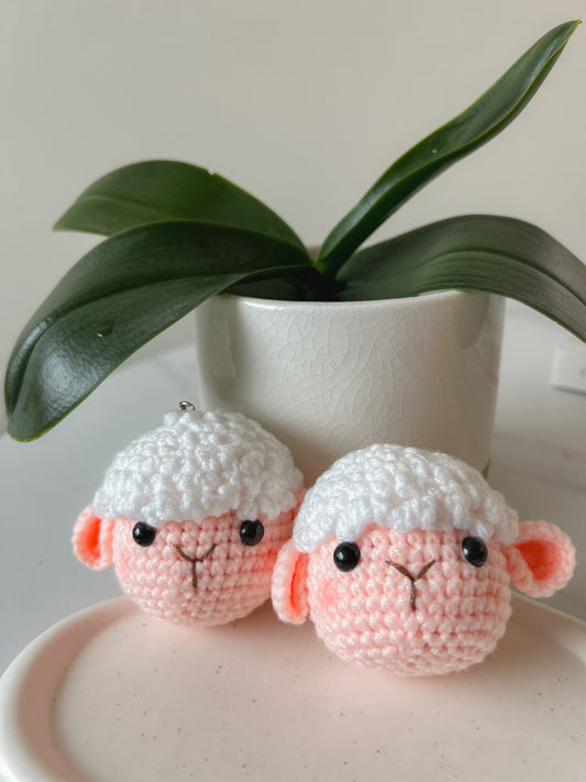 Sheep/ Lamb Crochet Keychain