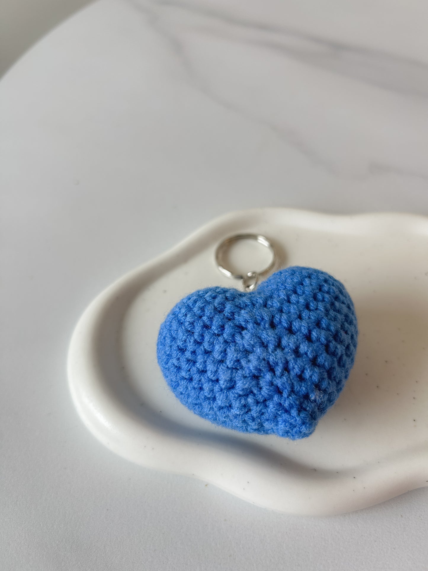 Heart Crochet Keychain