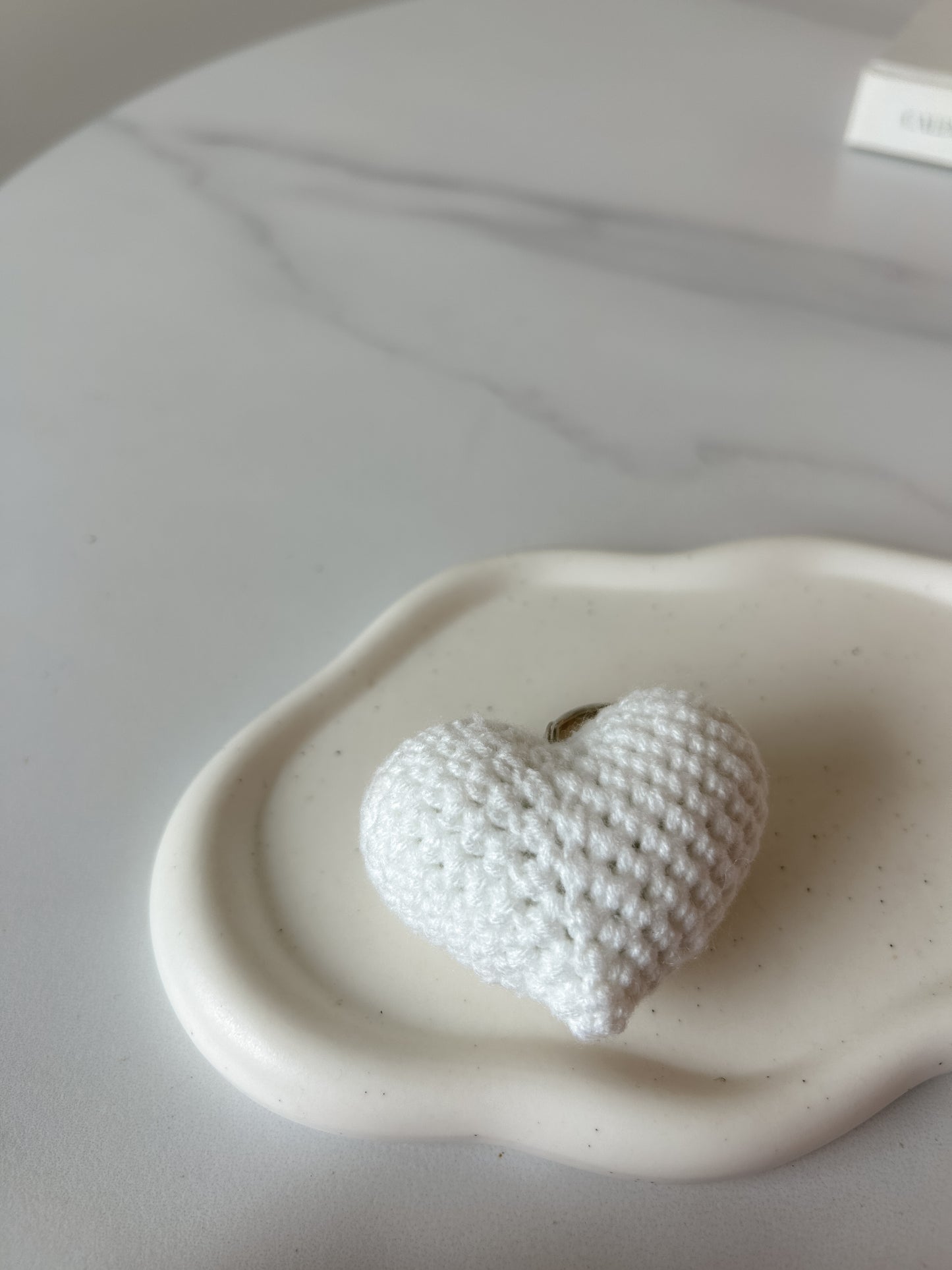 Heart Crochet Keychain